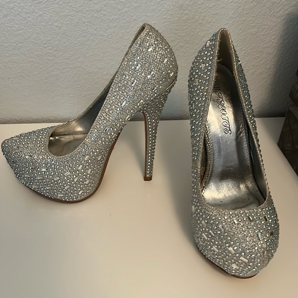 Mascotte rhinestone high heels Size 6.5